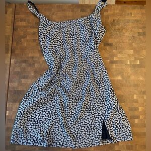 Floral Abercrombie & Fitch Blue and White Dress